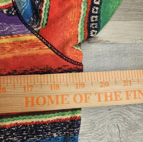 LRL Lauren Jeans Sarape Aztec Southwest Women's Full Zip Hoodie Petite Medium - Picture 10 of 12